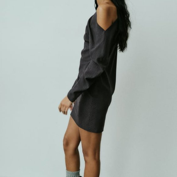 PINSTRIPE DRESS - Picture 7 of 8